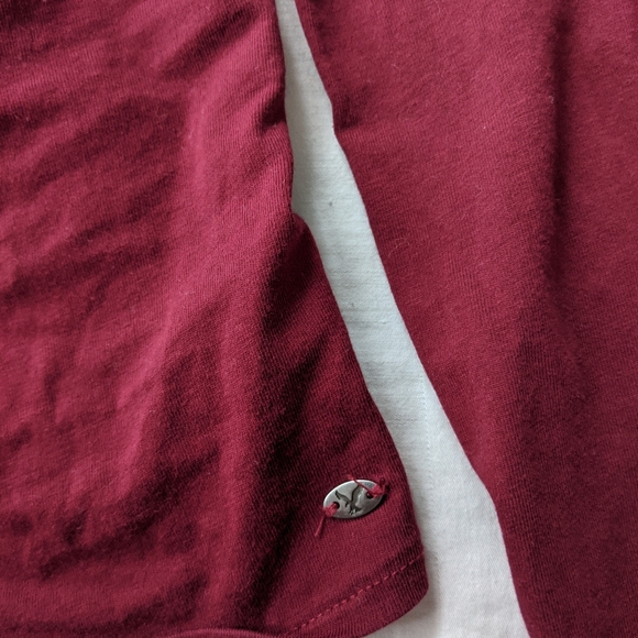 Maroon lace back crop top - Picture 5 of 5